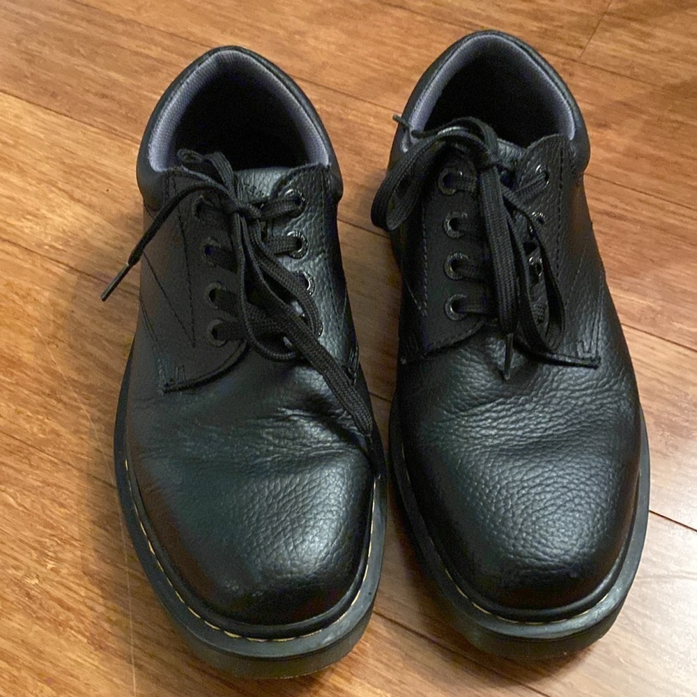 Dr. Martens Ashfeld black chunky vintage oxfords lace ups - men’s size 9 /W10 - Picture 4 of 9